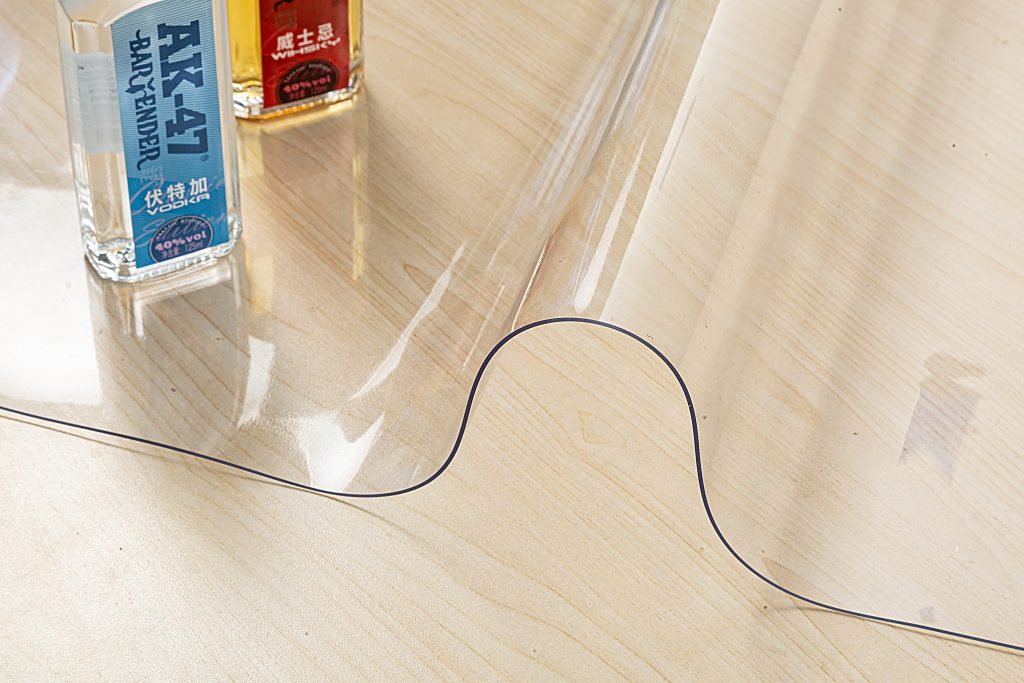 Customized transparent crystal plate PVC high permeability soft glass coil
