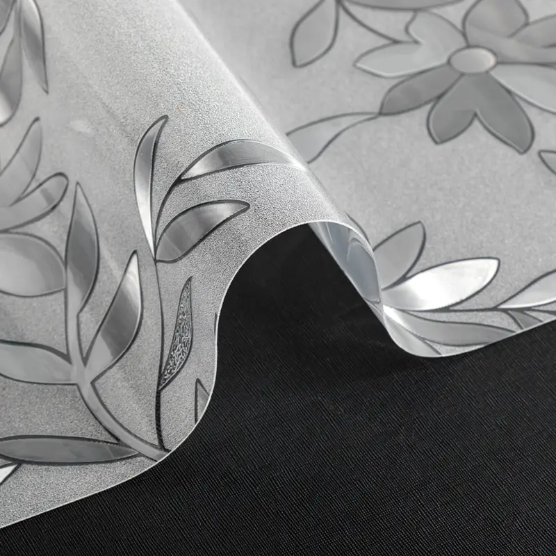 Customized Crystal plate PVC embossed soft glass coil